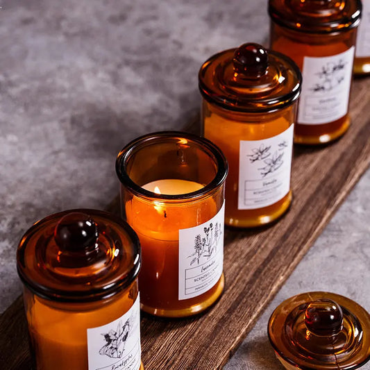 Vintage Glass Jar Scented Candles