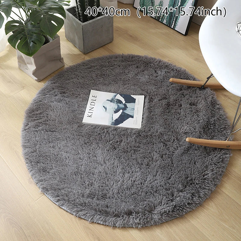 Round Fluffy Rug