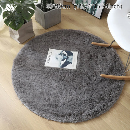 Round Fluffy Rug