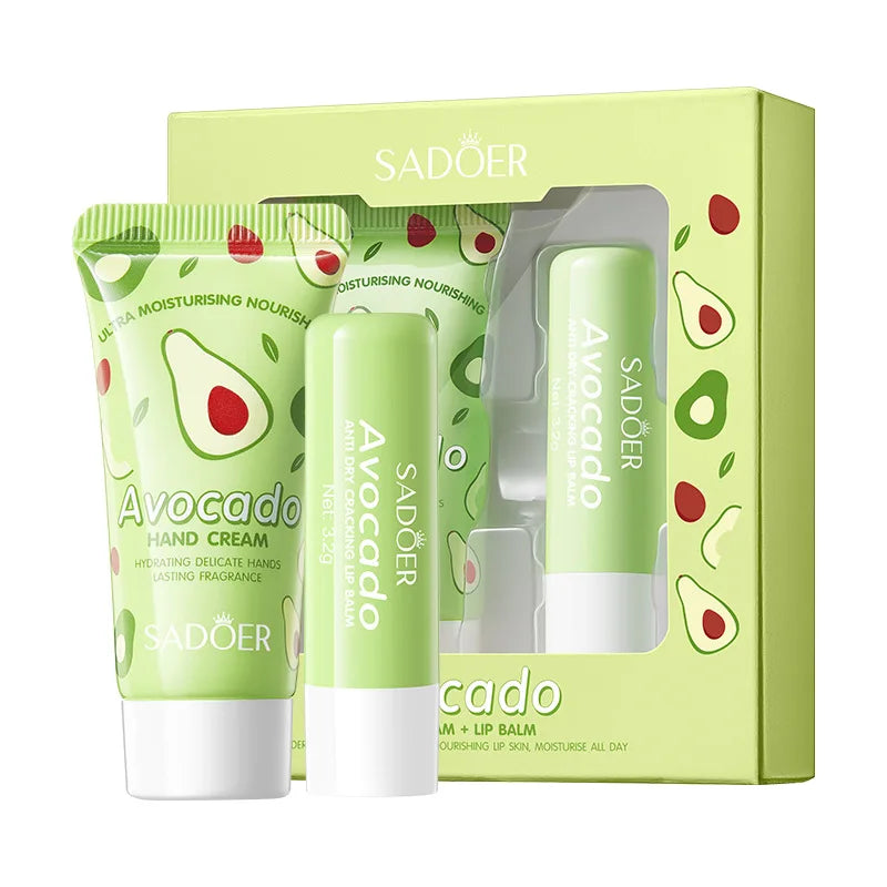 Cute Scented Lip Balm and hand cream set