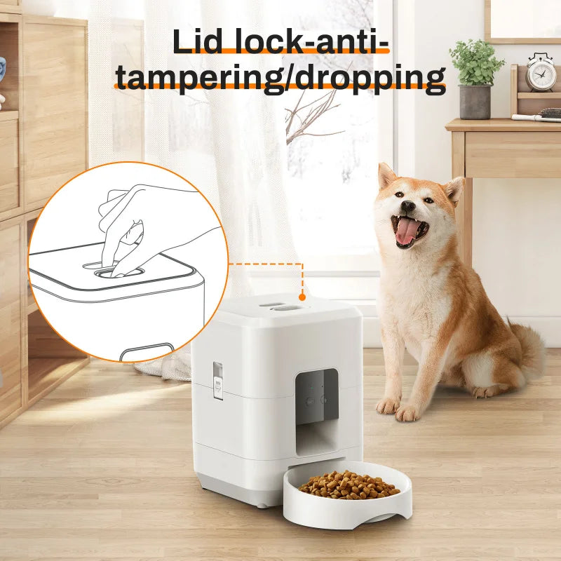 2L Smart Phone Control Pet Feeder for Cats and Small Dogs