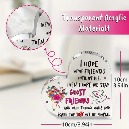 Cute Funny Message, Heart Shape for Best Friend