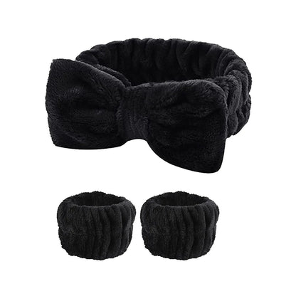 Premium Quality Fluffy Headband & wristbands for Skin Care