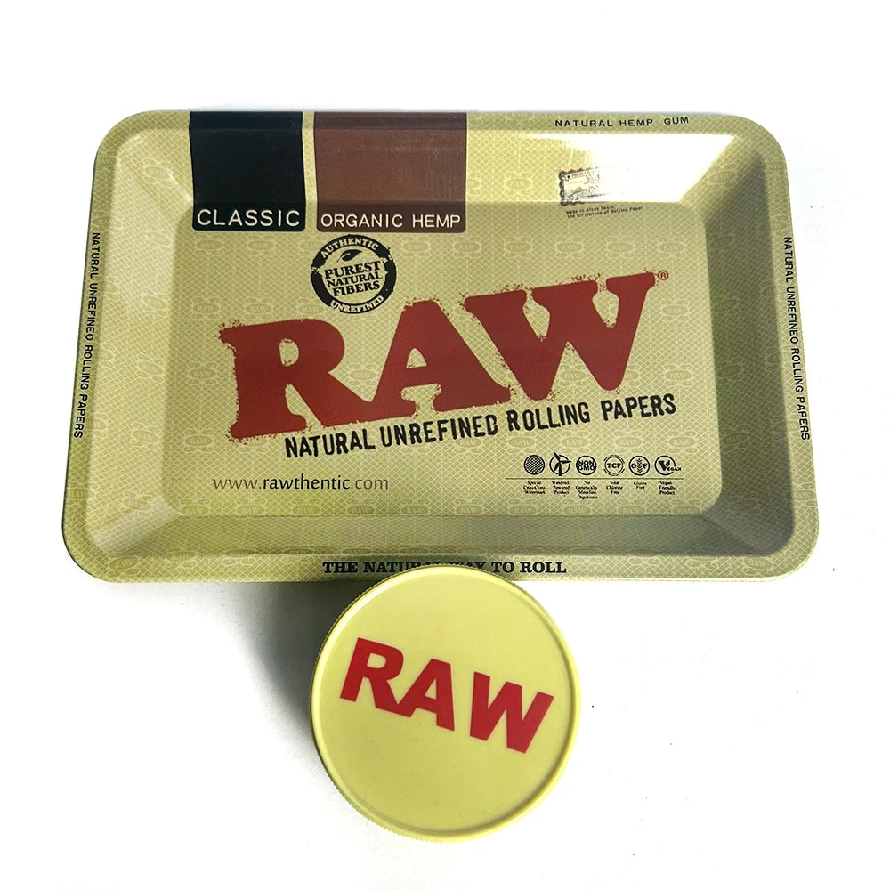 Raw Rolling Tray With Grinder