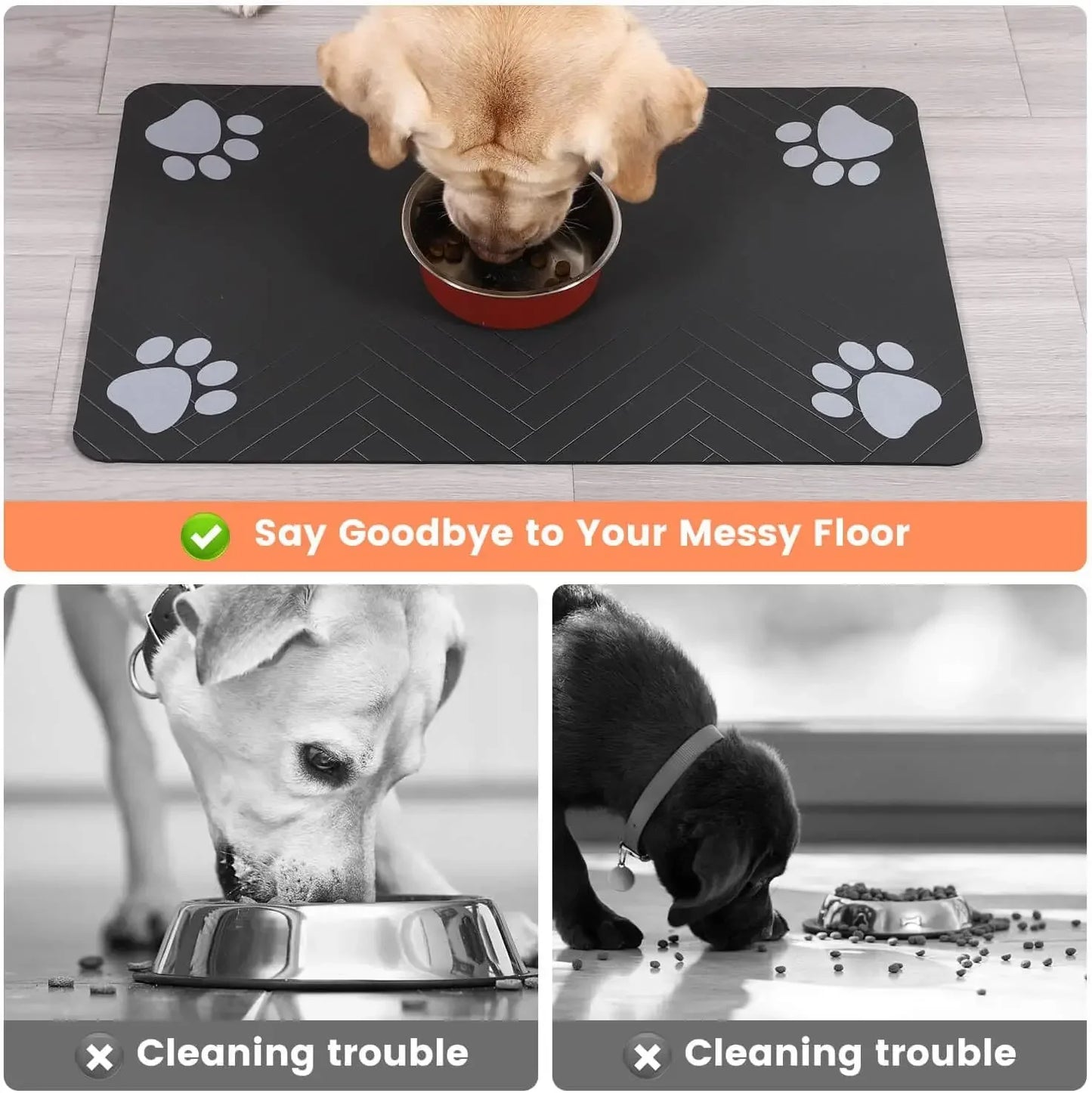 Pets Food and Water Mat