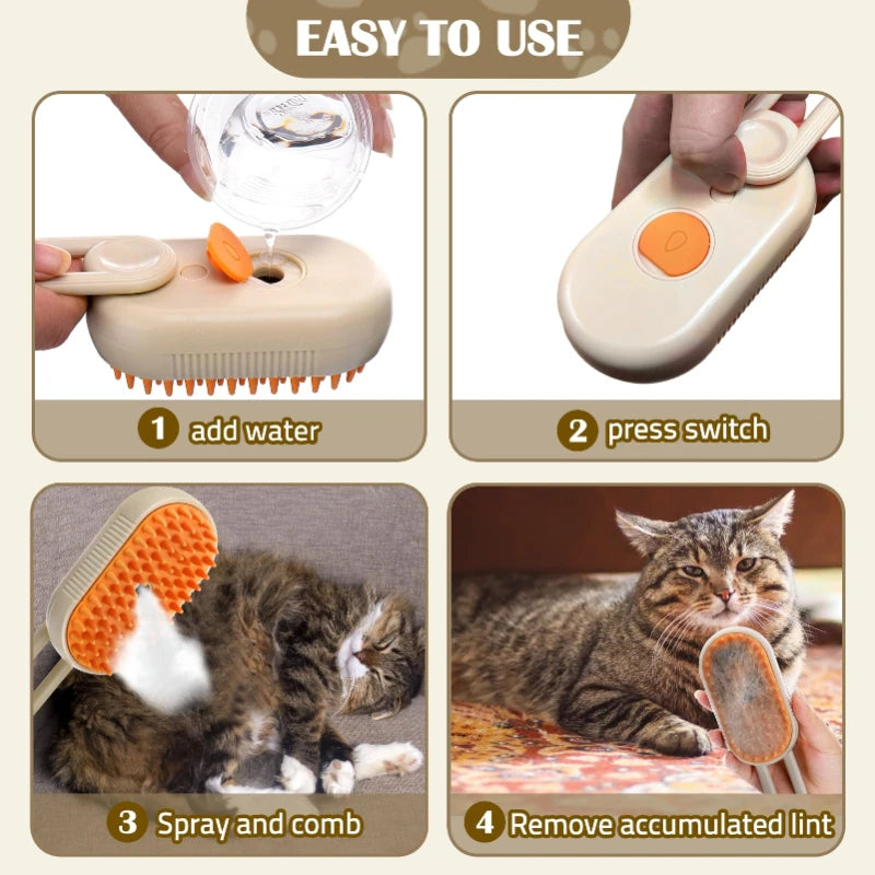 Steam Brush for Maximum Deshedding