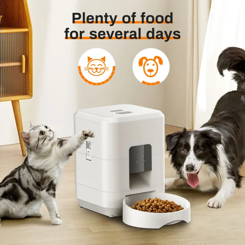 2L Smart Phone Control Pet Feeder for Cats and Small Dogs