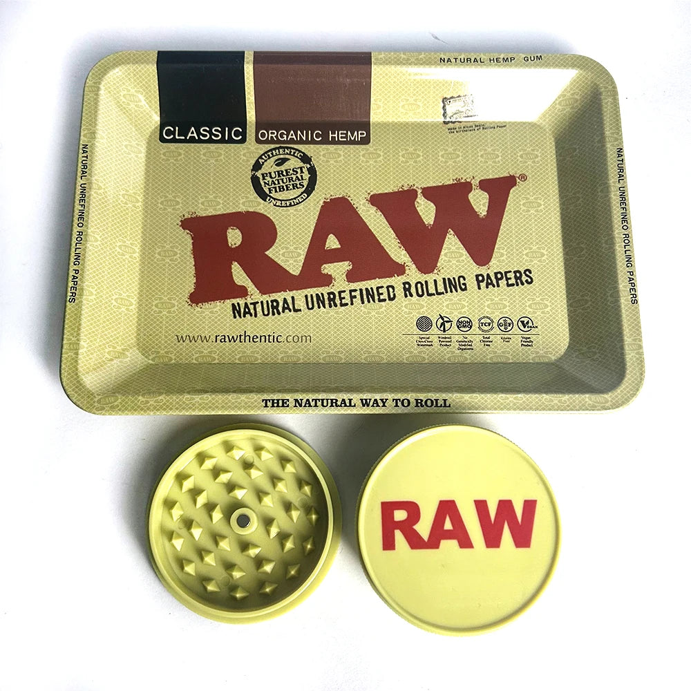 Raw Rolling Tray With Grinder