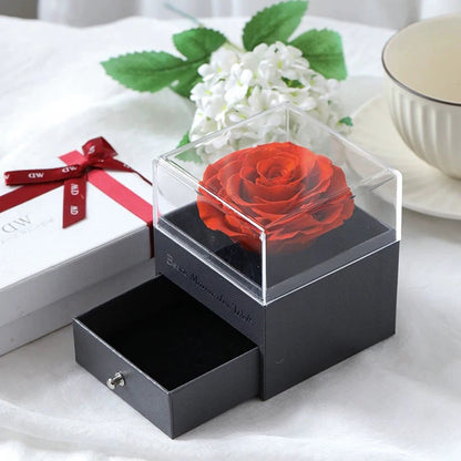 Rose Box with Necklace