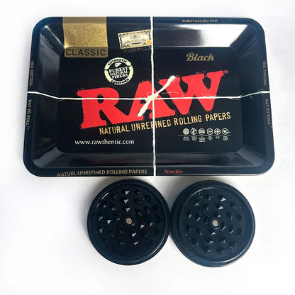 Raw Rolling Tray With Grinder