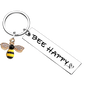 Bee Happy Key Chain