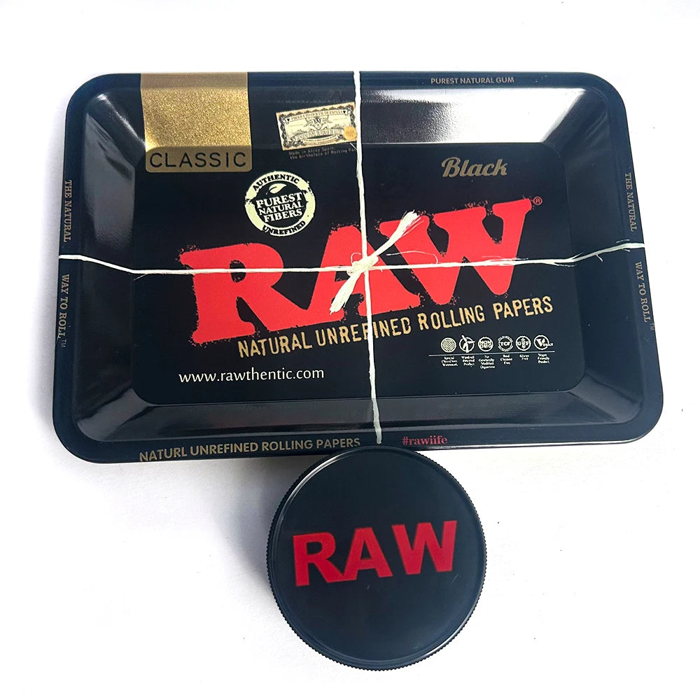 Raw Rolling Tray With Grinder