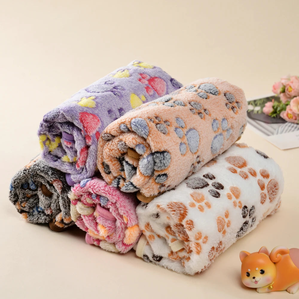Paw Print Blanket For Dogs & Cats