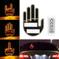 Remote Control Middle Finger, Rock & Roll, and Stop Sign Hand for Car Window