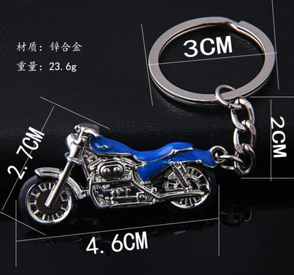 Metal Motorcycle Key Chain