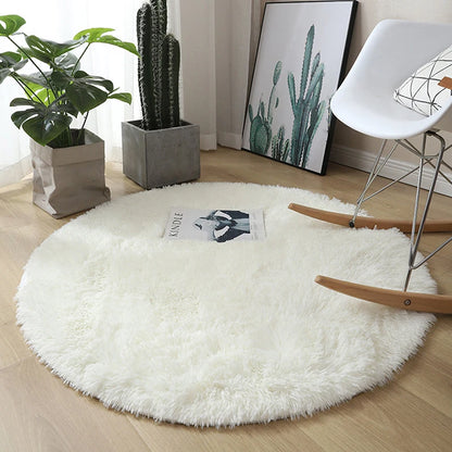 Round Fluffy Rug