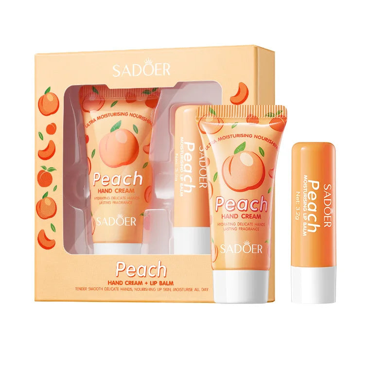 Cute Scented Lip Balm and hand cream set